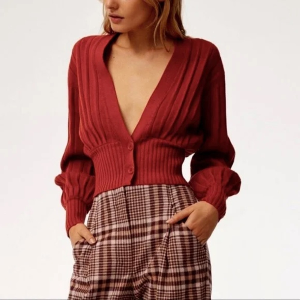 Wilfred deep plunge cardigan